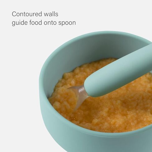 Yooforea Baby Led Weaning Supplies I Toddler Infant Baby Essentials First Stage I Baby Feeding Set - Tiny Cup, Suction Bowl & Plate I 100% Platinum Food Grade Silicone I BPA BPS PVC Free - Cream in Saudi Arabia