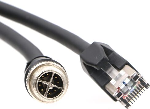M12-RJ45-X-Code Ethernet-Cable for Cognex-Industrial-Camera Waterproof Shielded-Cable M12 8-Pin X-Code Male to RJ45 Cat6a 10M in Saudi Arabia