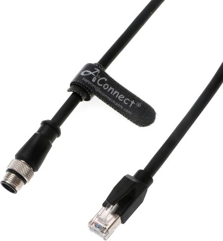 M12-RJ45-X-Code Ethernet-Cable for Cognex-Industrial-Camera Waterproof Shielded-Cable M12 8-Pin X-Code Male to RJ45 Cat6a 10M in Saudi Arabia