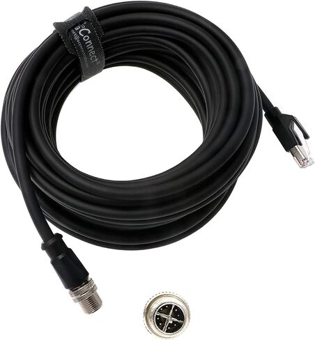 M12-RJ45-X-Code Ethernet-Cable for Cognex-Industrial-Camera Waterproof Shielded-Cable M12 8-Pin X-Code Male to RJ45 Cat6a 10M in Saudi Arabia
