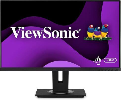 شاشة ViewSonic VG275 مقاس 27 بوصة IPS 1080p مصممة للسطح مع بيئة عمل متقدمة، و60 وات USB C، وHDMI ومنفذ DisplayPort in Kuwait