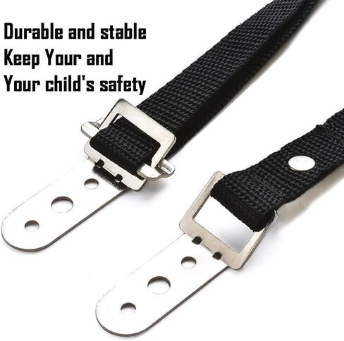 Adjustable Anti-tip TV Straps Safety for Flat Screen, Heavy Duty Dual Cable Metal Anchor for Baby Proofing & Pet Protecting, Anti-Tip TV and Furniture Anchor Straps kit, 2 Straps in Saudi Arabia