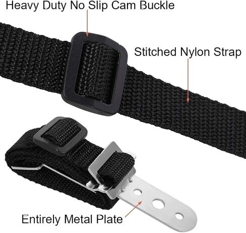 Adjustable Anti-tip TV Straps Safety for Flat Screen, Heavy Duty Dual Cable Metal Anchor for Baby Proofing & Pet Protecting, Anti-Tip TV and Furniture Anchor Straps kit, 2 Straps in Saudi Arabia