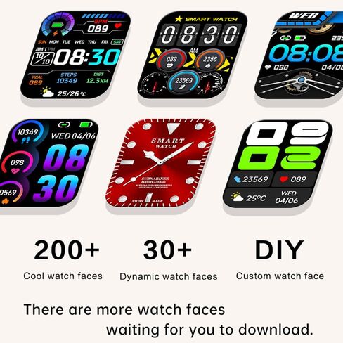ساعة ذكية للنساء والرجال (الرد/إجراء المكالمات) 2.01 بوصة، ساعات ذكية لهواتف iOS وAndroid IP67 ساعة ذكية مقاومة للماء للياقة البدنية مع مراقب معدل ضربات القلب والنوم وعداد السعرات الحرارية (ذهبي) in Kuwait
