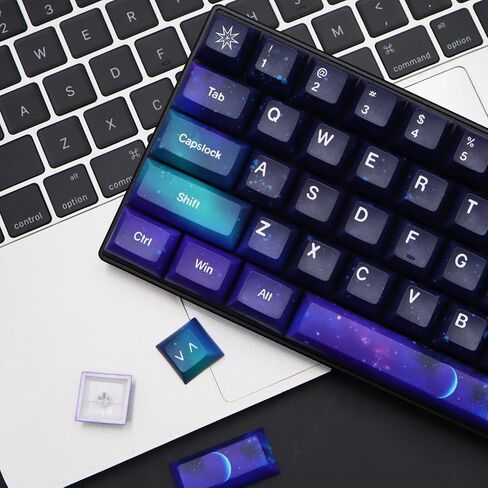 MOLGRIA Keycaps Starry Sky 139 Set for Mechanical Keyboard, Custom PBT KCA Profile Key Caps with Keycap Puller for Gateron Kailh Cherry MX Switch for ANSI and ISO Layout Keyboard in Saudi Arabia
