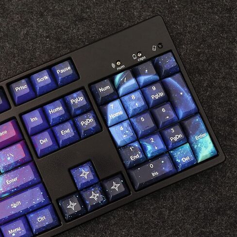 MOLGRIA Keycaps Starry Sky 139 Set for Mechanical Keyboard, Custom PBT KCA Profile Key Caps with Keycap Puller for Gateron Kailh Cherry MX Switch for ANSI and ISO Layout Keyboard in Saudi Arabia
