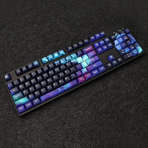 MOLGRIA Keycaps Starry Sky 139 Set for Mechanical Keyboard, Custom PBT KCA Profile Key Caps with Keycap Puller for Gateron Kailh Cherry MX Switch for ANSI and ISO Layout Keyboard in Saudi Arabia