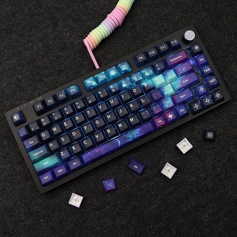 MOLGRIA Keycaps Starry Sky 139 Set for Mechanical Keyboard, Custom PBT KCA Profile Key Caps with Keycap Puller for Gateron Kailh Cherry MX Switch for ANSI and ISO Layout Keyboard in Saudi Arabia