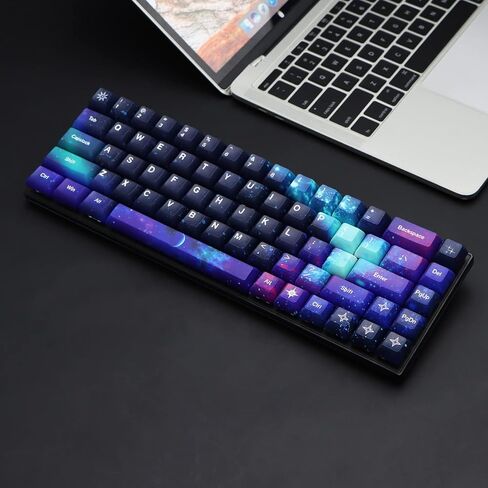 MOLGRIA Keycaps Starry Sky 139 Set for Mechanical Keyboard, Custom PBT KCA Profile Key Caps with Keycap Puller for Gateron Kailh Cherry MX Switch for ANSI and ISO Layout Keyboard in Saudi Arabia