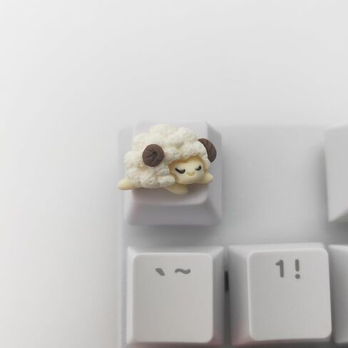 Personalized Cute White Keycap Custom 3D Keycap ESC Key OEM R4 Profile Keycap for Mechanical Keyboard MX Switch Lovely Cartoon Keycap (Cartoon Cow) in Saudi Arabia