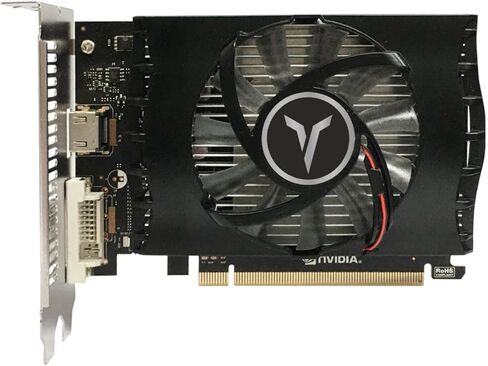Yeston GT 1030 4GD4 64bit بطاقة الرسومات PCIE 3.0 GDDR4 بطاقة فيديو للكمبيوتر الشخصي (مروحة واحدة 1) in Kuwait