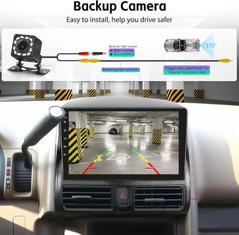 ستيريو سيارة SIXWIN لسيارة Honda CRV 2002 2003 2004 2005 2006 9 بوصة تعمل باللمس مشغل MP5 للسيارة مع شاشة CarPlay Android Auto Mirror Link Bluetooth FM SWC EQ مضخم صوت كاميرا احتياطية MIC in Saudi Arabia