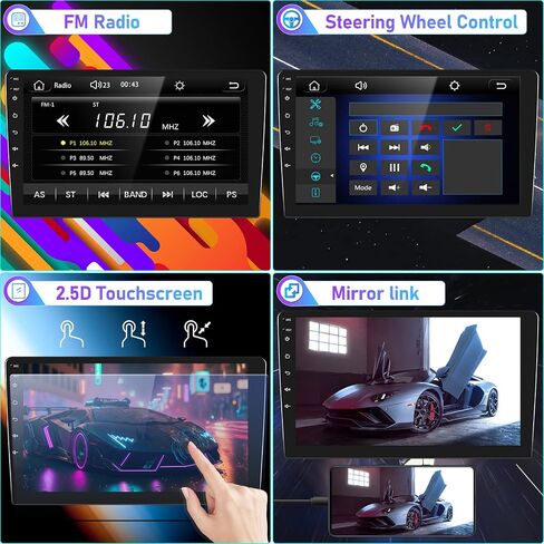 ستيريو سيارة SIXWIN لسيارة Honda CRV 2002 2003 2004 2005 2006 9 بوصة تعمل باللمس مشغل MP5 للسيارة مع شاشة CarPlay Android Auto Mirror Link Bluetooth FM SWC EQ مضخم صوت كاميرا احتياطية MIC in Saudi Arabia