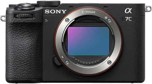 هيكل كاميرا Sony a7C II بدون مرآة بإطار كامل + عدسة 50 مم F1.8 ILCE-7CM2/B سوداء + حزمة SEL50F18F مع حقيبة ظهر للتصوير الفوتوغرافي Deco Gear + بطارية إضافية + ميكروفون + LED + Monopod ومجموعة الملحقات in Saudi Arabia
