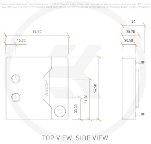 EKWB EK-Quantum Velocity 2 CPU Water Block D-RGB - 1700، الإصدار الأبيض in Saudi Arabia