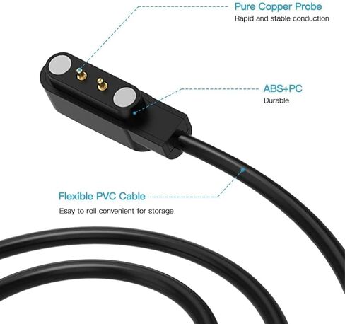 شاحن ساعة ذكية قياسي 1.6FT مغناطيسي، كابل شحن USB in Kuwait