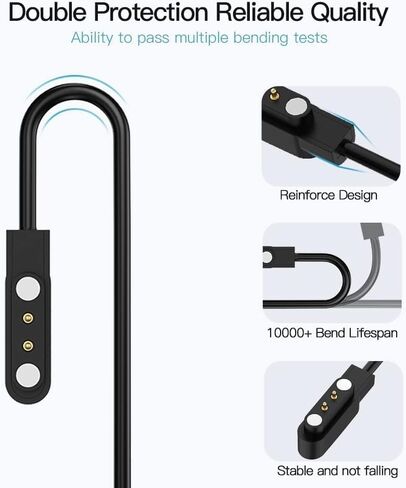 شاحن ساعة ذكية قياسي 1.6FT مغناطيسي، كابل شحن USB in Kuwait