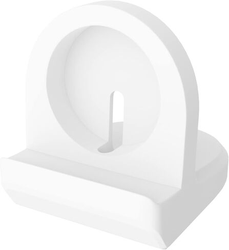 حامل AWINNER صغير الحجم متوافق مع Apple Watch Series7/SE &Series6/Series 5 /Series 4/Series 3/Series 2 / Series 1 - وضع منضدة (متوافق مع 44 مم/40 مم/38 مم/42 مم) (أبيض) in Kuwait