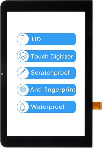 استبدال الشاشة لجهاز PROSCAN Elite Tablet/DVD Combo PELTDV1029_HSC طقم إصلاح محول رقمي للوحة اللمس الزجاجية الأمامية مع أدوات (ليست شاشة LCD) in Saudi Arabia