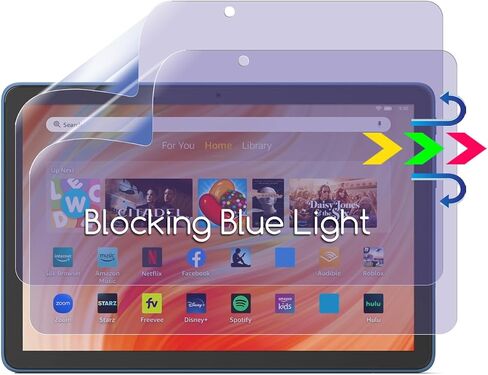 واقي شاشة 2023 Fire HD 10 الجديد، واقي شاشة مضاد للضوء الأزرق مصمم لجهاز Fire HD 10 Tablet 10.1 بوصة (الجيل الثالث عشر، إصدار 2023)، حماية للعينين وفلتر مضاد للوهج وبصمات الأصابع in Saudi Arabia