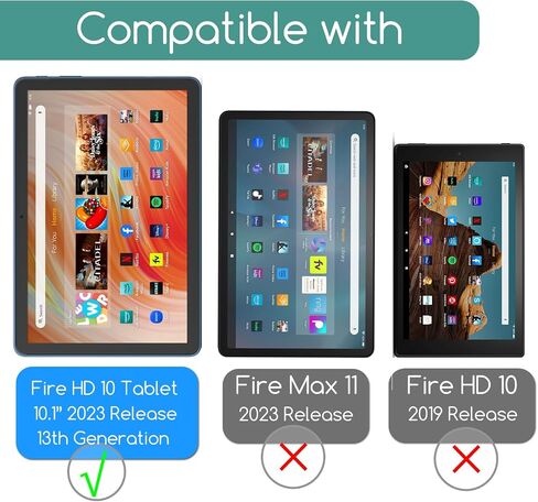واقي شاشة 2023 Fire HD 10 الجديد، واقي شاشة مضاد للضوء الأزرق مصمم لجهاز Fire HD 10 Tablet 10.1 بوصة (الجيل الثالث عشر، إصدار 2023)، حماية للعينين وفلتر مضاد للوهج وبصمات الأصابع in Saudi Arabia