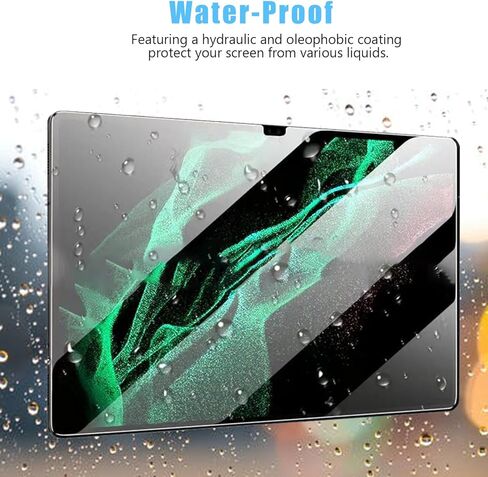 [2 Pack for Samsung Galaxy Tab S9 Ultra SM-X910 / Tab S8 Ultra Privacy Screen Protector, Anti-Spy 9H Hardness Flexble Screen Protector Case Friendly in Saudi Arabia