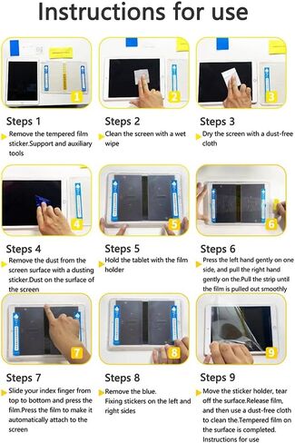 واقي شاشة JOKITA مكون من قطعة واحدة لجهاز iPad 9th 8th 7th Generation (10.2 بوصة، iPad 9/8/7، 2021&2020&2019)، زجاج مقسى 9H مقاوم للخدش، وضوح عالي الدقة، خالٍ من الفقاعات، مضاد لبصمات الأصابع، سهل in Kuwait