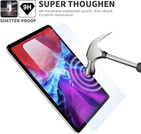 [عبوتان] واقي شاشة غير لامع لجهاز iPad Pro 11 بوصة (2022&2021&2020&2018) [ليس خصوصية] زجاج مقسى مضاد للوهج وبصمات الأصابع بصلابة 9H in Kuwait