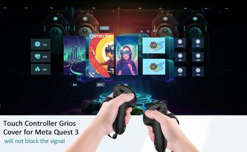 مجموعة غطاء سيليكون لملحقات metaquest 3، ملحقات متوافقة لـ meta Quest 3 5 في 1 ملحقات الواقع الافتراضي تتضمن مجموعة حافظة واقية، غطاء مقبض وحدة التحكم، غطاء VR Shell، غطاء الوجه (أسود) in Saudi Arabia