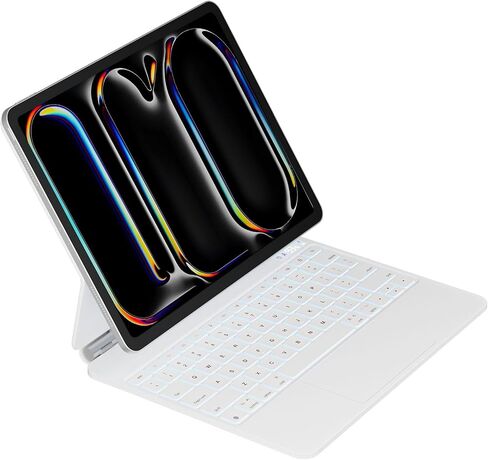 Keyboard Case for iPad Pro 13 inch 2024, Magic Keyboard iPad Pro M4 - Magnetic Stand, Multi-Touch Trackpad, 7 Colors Backlight, Auto Sleep/Wake, A2925, A2926, A3007 iPad Pro Keyboard in Saudi Arabia