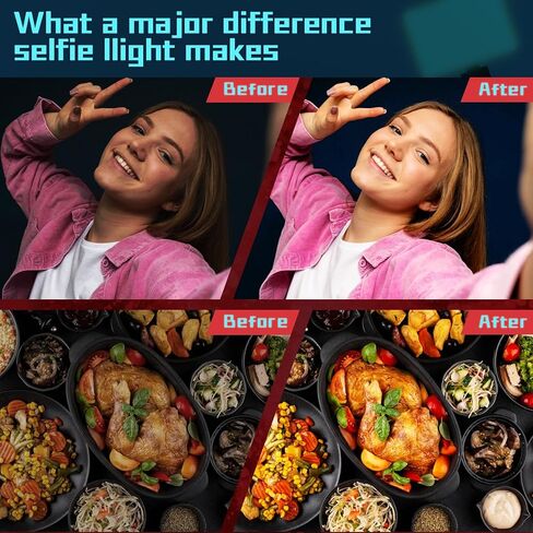 Eicaus 10'' Ring Light with 62'' Tripod Stand and Phone Holder, Selfie Phone Ringlight with Remote Great for Makeup, Video Call, and Live Streaming Black in Kuwait