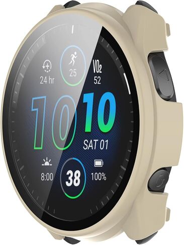 FitTurn متوافق مع حافظات واقي الشاشة Garmin Forerunner 965، حافظة بديلة رفيعة من الكمبيوتر الشخصي، غطاء حماية كامل ثلاثي الأبعاد من الزجاج المقوى لساعة Forerunner 965 (ستة ألوان) in Saudi Arabia
