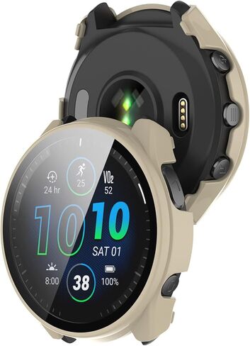 FitTurn متوافق مع حافظات واقي الشاشة Garmin Forerunner 965، حافظة بديلة رفيعة من الكمبيوتر الشخصي، غطاء حماية كامل ثلاثي الأبعاد من الزجاج المقوى لساعة Forerunner 965 (ستة ألوان) in Saudi Arabia