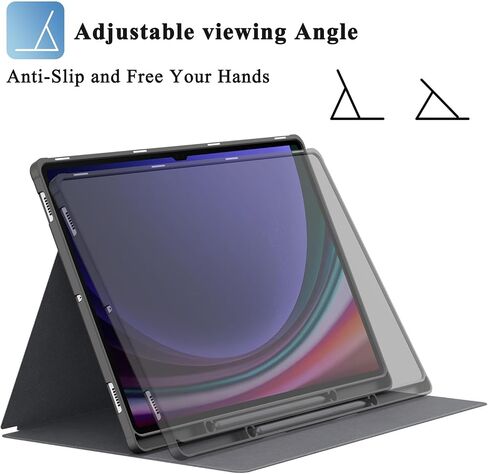 Supveco Case for Samsung Galaxy Tab S9/S8 Ultra 14.6 Inch with S Pen Holder, [Auto Wake/Sleep], Premium Folio Stand Case with Soft TPU Back Cover for Galaxy Tab S9/S8 Ultra 2023/2022-Composition Book in Saudi Arabia