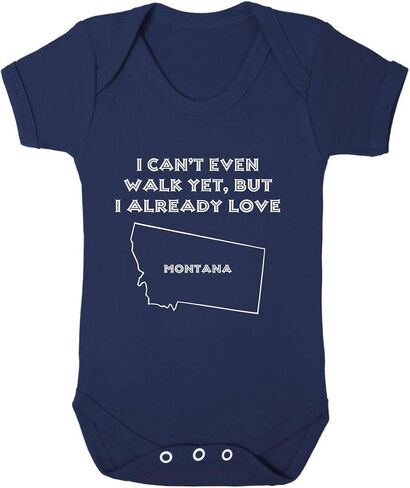 Speedy Pros Baby Bodysuit I Can'T Even Walk Yet but Already Love Montana Boy & Girl Clothes in Saudi Arabia