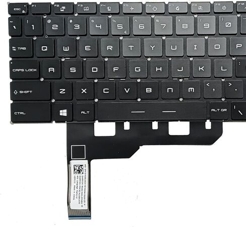 لوحة مفاتيح بديلة بإضاءة خلفية RGB متوافقة مع MSI GP66 Leopard 10UH 11UH 11UG 11UE GE66 11UG 11UE MS-1543 GS66 MS-16V1 MS-16V4 MS-1541 GF73 GL75 MS-17E7 Creator 15 A11UE in Saudi Arabia