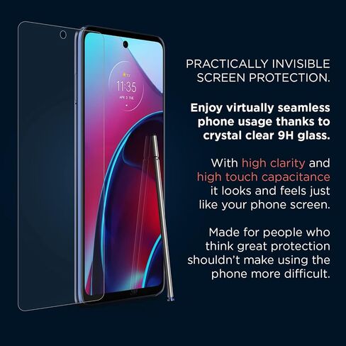 Motorola Essentials Moto G Stylus 5G (2021) Screen Protector- Strong 9H Tempered Glass for scratch and impact protection [NOT for G Stylus 2020, G Stylus 5G 2022] in Saudi Arabia