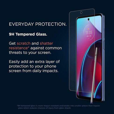 Motorola Essentials Moto G Stylus 5G (2021) Screen Protector- Strong 9H Tempered Glass for scratch and impact protection [NOT for G Stylus 2020, G Stylus 5G 2022] in Saudi Arabia