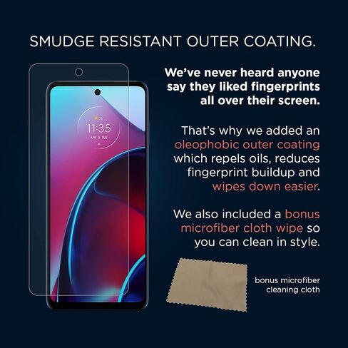 Motorola Essentials Moto G Stylus 5G (2021) Screen Protector- Strong 9H Tempered Glass for scratch and impact protection [NOT for G Stylus 2020, G Stylus 5G 2022] in Saudi Arabia