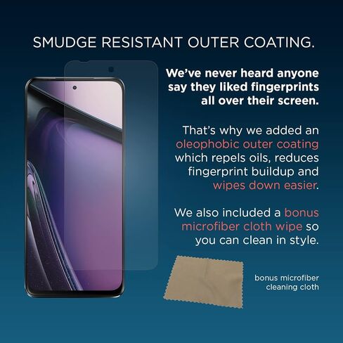 Motorola Essentials Moto G Stylus 5G (2021) Screen Protector- Strong 9H Tempered Glass for scratch and impact protection [NOT for G Stylus 2020, G Stylus 5G 2022] in Saudi Arabia
