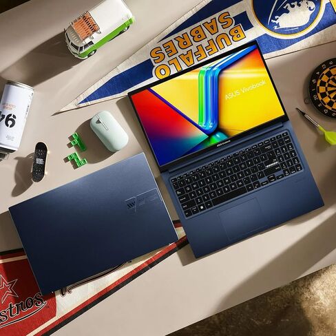 ASUS Vivobook Laptop, 15.6" FHD Touchscreen, Intel Core i7-1255U Processor, 40GB RAM, 1TB SSD, Backlit Keyboard, Numeric Keypad, Webcam, HDMI, Wi-Fi 6, Windows 11 Home, Blue in Saudi Arabia