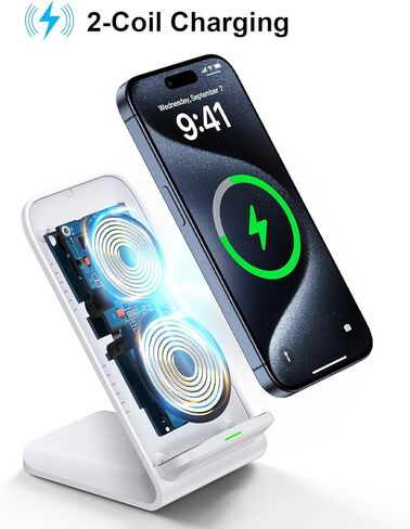 شاحن لاسلكي سريع، حامل شاحن هاتف سامسونج، حامل شحن أندرويد، محطة شاحن سامسونج جالاكسي S24 Ultra S24+ S24 S23 FE S22 S21 S20 S10 S9 S8، iPhone 15 Pro Max Plus 14 13 12 11 in Kuwait