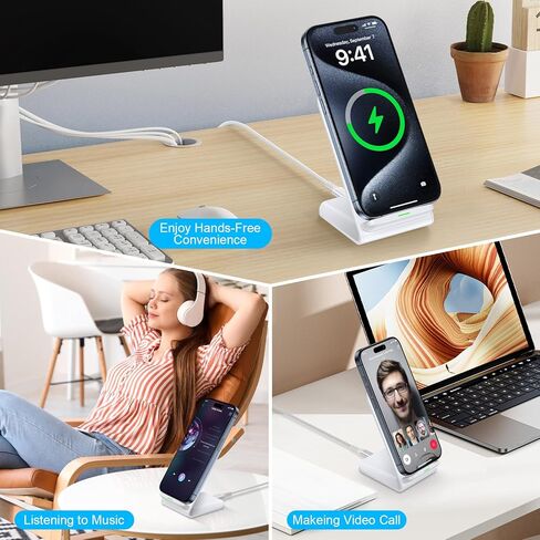 شاحن لاسلكي سريع، حامل شاحن هاتف سامسونج، حامل شحن أندرويد، محطة شاحن سامسونج جالاكسي S24 Ultra S24+ S24 S23 FE S22 S21 S20 S10 S9 S8، iPhone 15 Pro Max Plus 14 13 12 11 in Kuwait