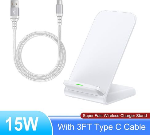 شاحن لاسلكي سريع، حامل شاحن هاتف سامسونج، حامل شحن أندرويد، محطة شاحن سامسونج جالاكسي S24 Ultra S24+ S24 S23 FE S22 S21 S20 S10 S9 S8، iPhone 15 Pro Max Plus 14 13 12 11 in Kuwait