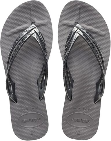 صندل نسائي من Havaianas، باللون الرمادي الفولاذي/الرمادي الفولاذي، 6 in Saudi Arabia