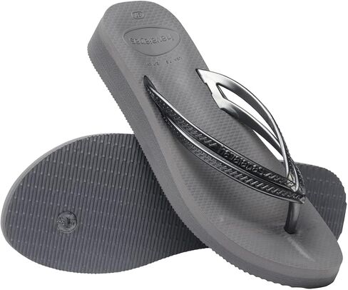 صندل نسائي من Havaianas، باللون الرمادي الفولاذي/الرمادي الفولاذي، 6 in Saudi Arabia