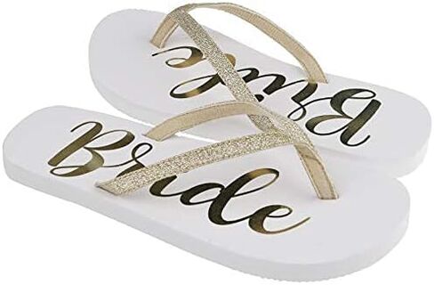 Capelli New York Ladies Glitter and Foil Bride EVA Flip Flops in Kuwait