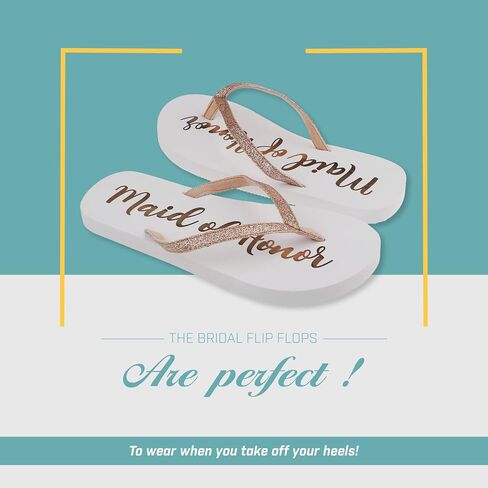 Capelli New York Ladies Glitter and Foil Bride EVA Flip Flops in Kuwait