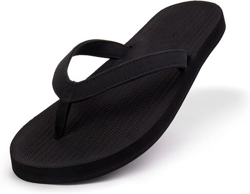 Indosole Women's ESSNTLS Vegan Flip Flops [Reused Tire Sole, Natural Rubber Arch Support, ENVRO Strap, Waterproof] in Saudi Arabia