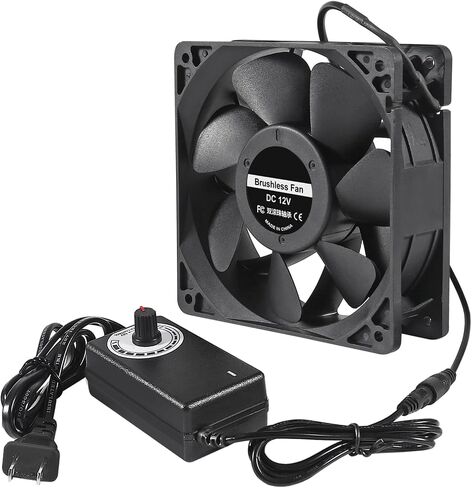 120mm Fan 120mm x 38mm 110V 220V AC Powered Cooling Fan with Speed Controller 3V to 12V 1238 AC for Cooling Ventilation Exhaust Projects in Saudi Arabia
